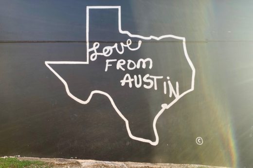 Love From Austin wall